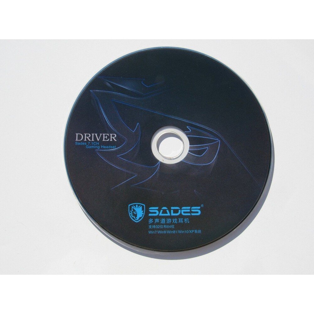 SADES 7.1CH Gaming Headset Driver CD for Win7/8/8.1/10/XP - *** DISC ONLY ***